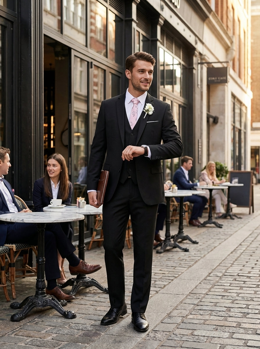 Men's 3-Piece Suit with Waistcoat