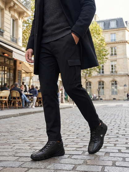 Men's Sneakers with Laces and Profile Sole