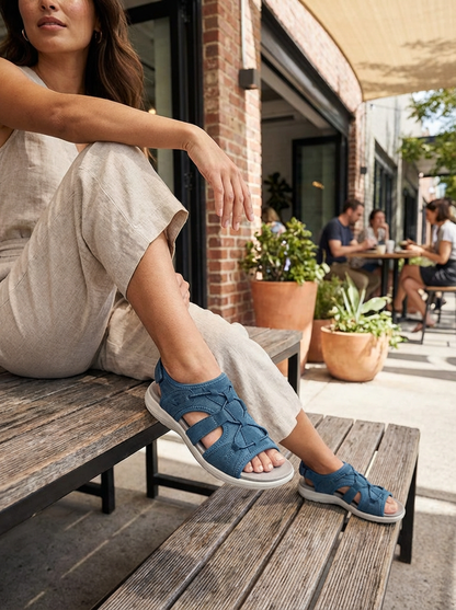 Women's Sandals with Velcro and Straps