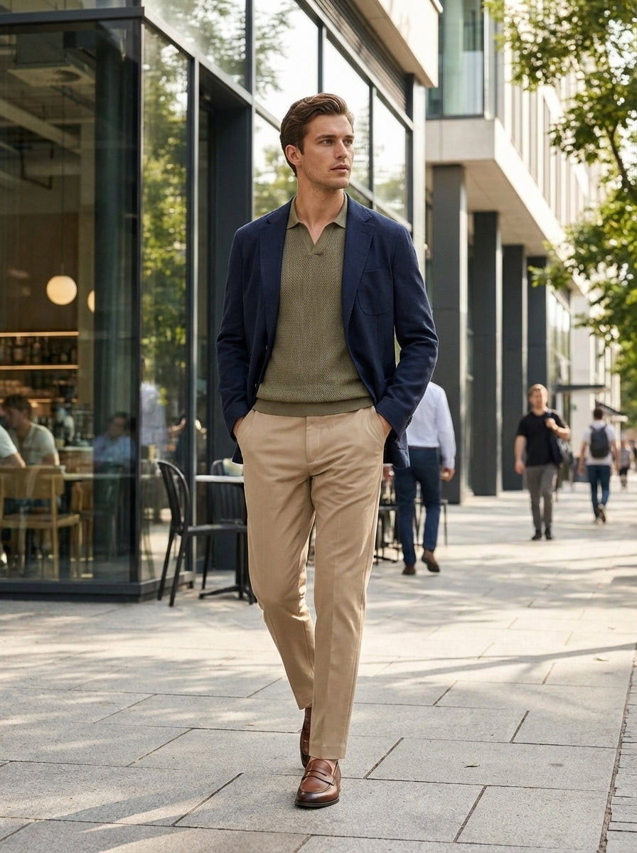 Men's Suit Trousers Slim Fit