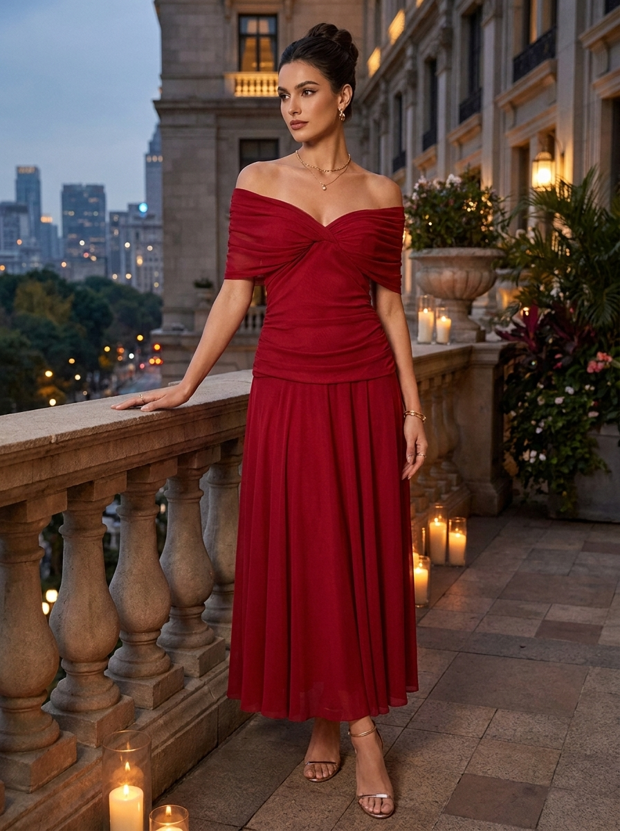 Women's Bardot Maxi | Twist Front
