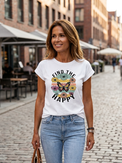 Women's Graphic T-Shirt | Heart Print