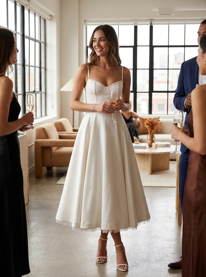 Women's Corset Midi Dress | Bustier