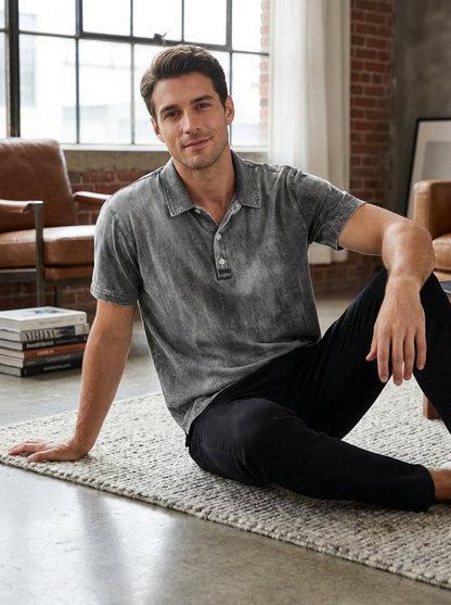 Men's Washed Polo Shirt | Vintage