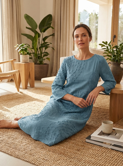 Women's Linen-Look Midi | Textured
