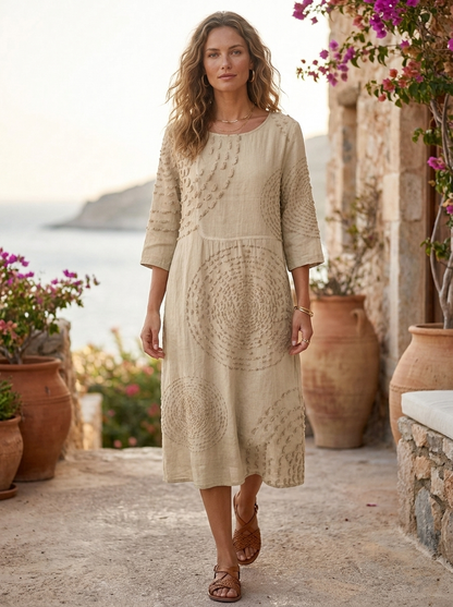 Women's Linen-Look Midi | Textured