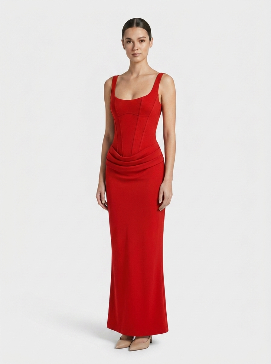 Women's Corset Bodycon Maxi | Backless