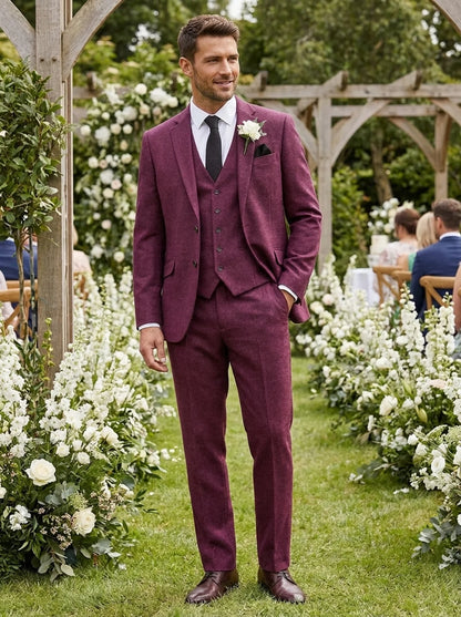 Men's Slim Fit Three-Piece Suit
