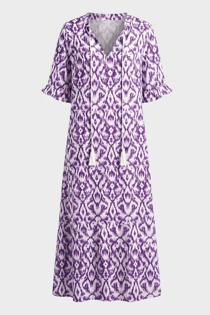 Women's Boho Maxi Dress | V-Neck