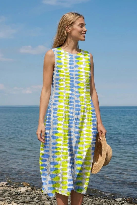 Women's Gingham Midi Dress | Tiered