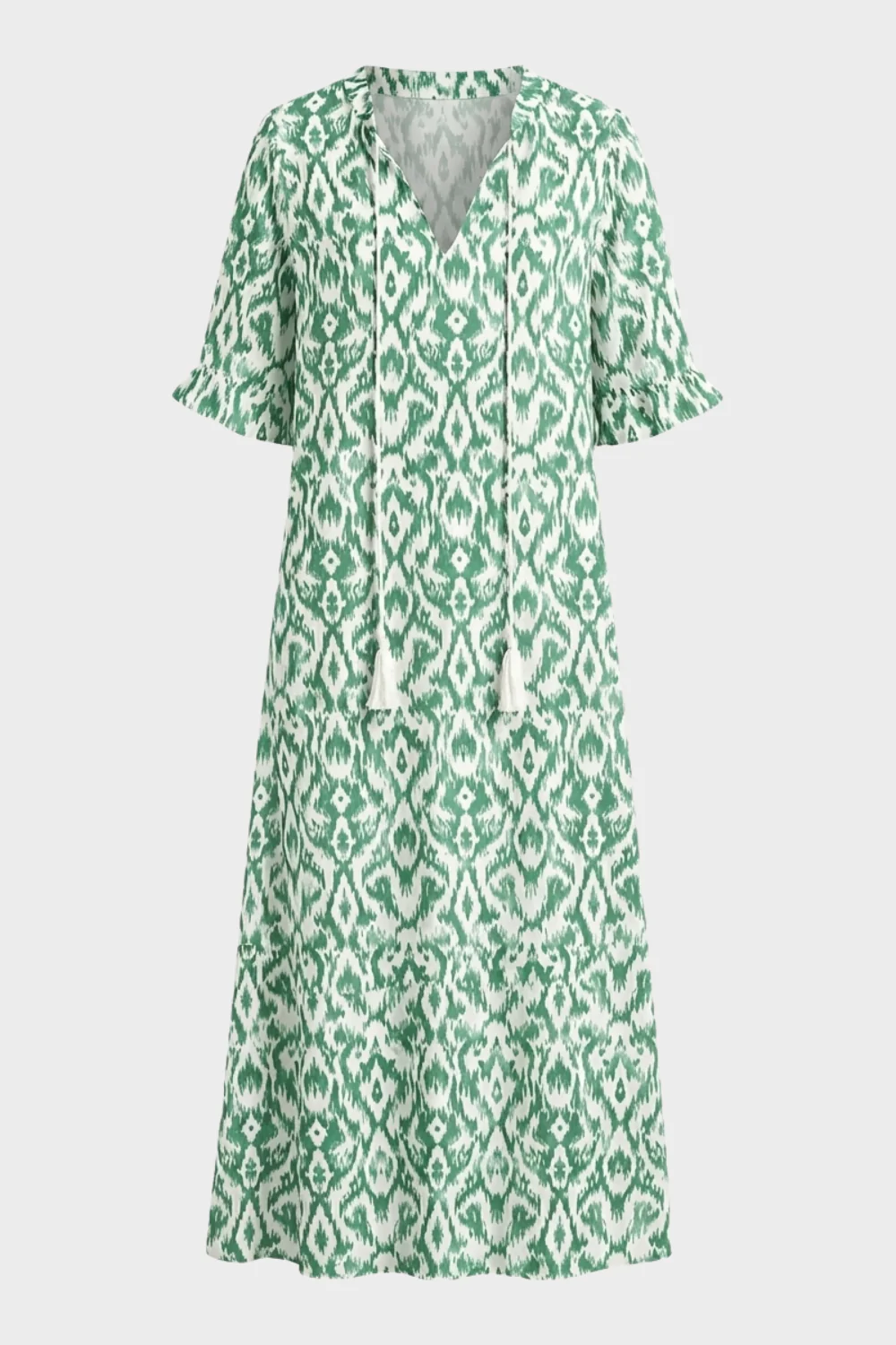 Women's Boho Maxi Dress | V-Neck