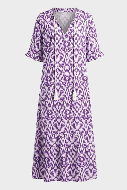 Women's Boho Maxi Dress | V-Neck