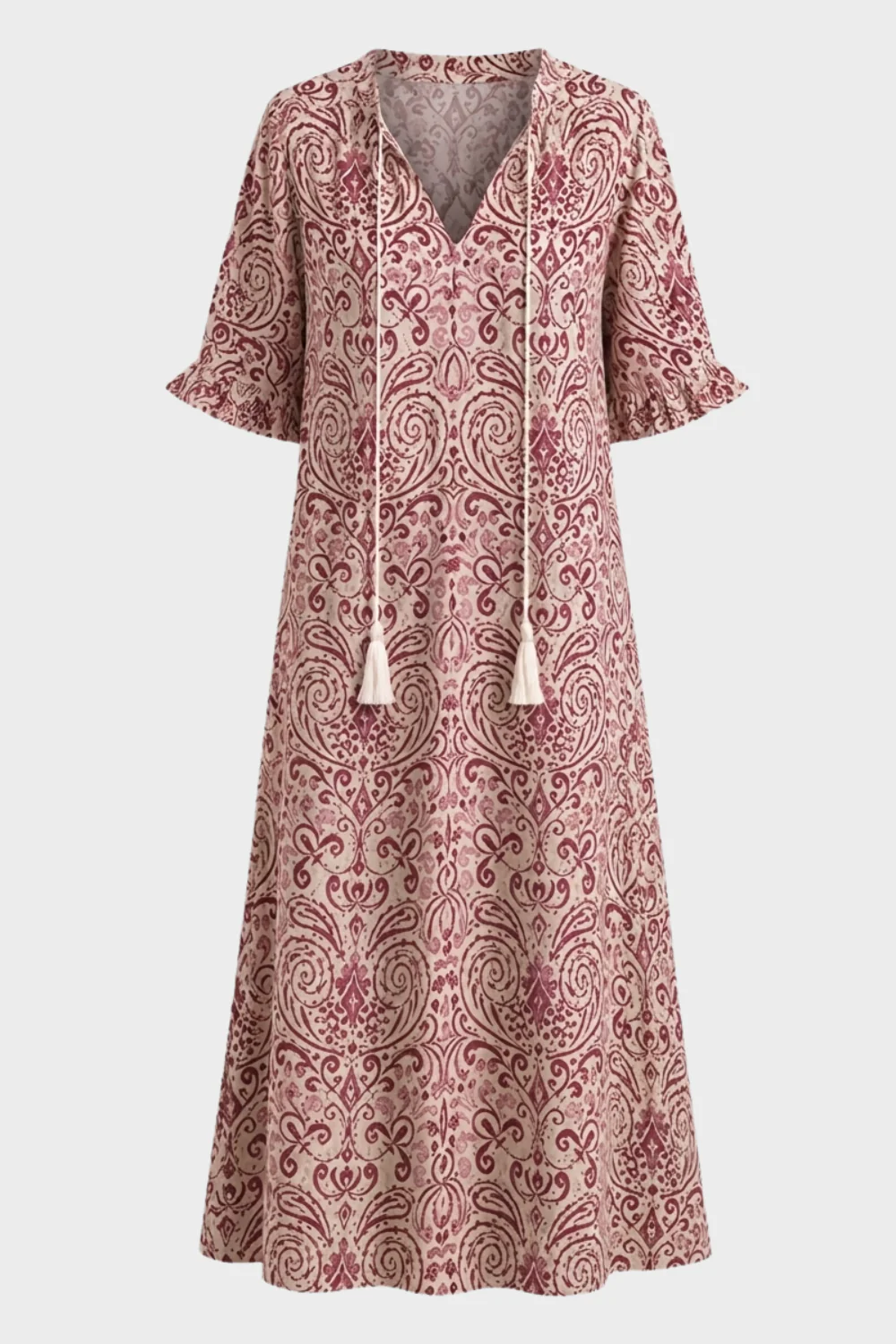 Women's Boho Maxi Dress | V-Neck
