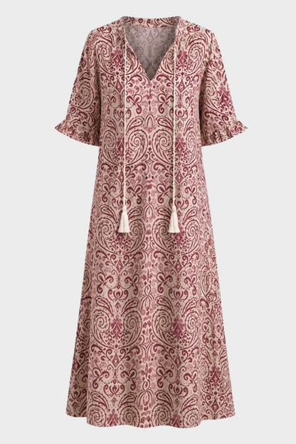 Women's Boho Maxi Dress | V-Neck