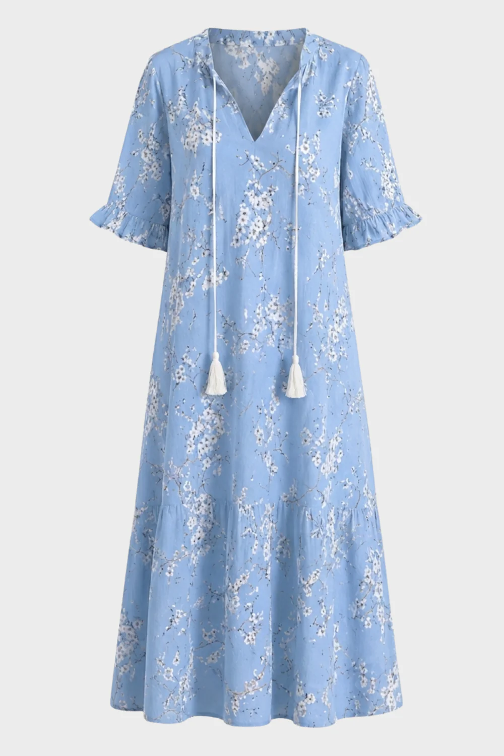 Women's Boho Maxi Dress | V-Neck