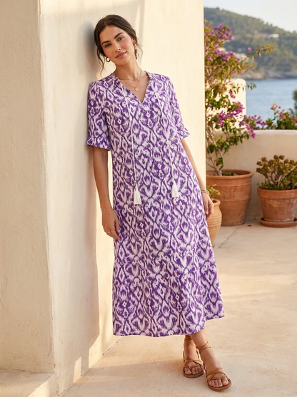 Women's Boho Maxi Dress | V-Neck