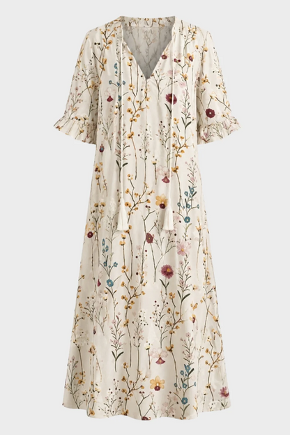 Women's Boho Maxi Dress | V-Neck