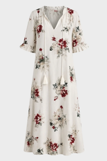 Women's Boho Maxi Dress | V-Neck