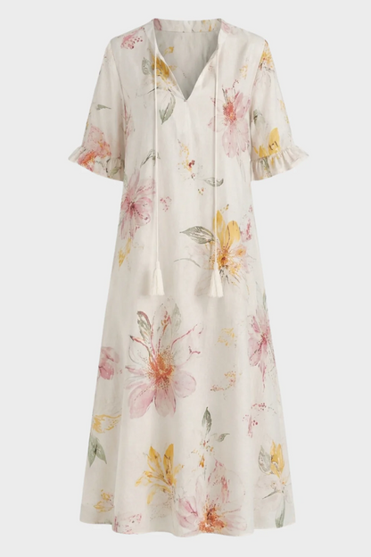 Women's Boho Maxi Dress | V-Neck