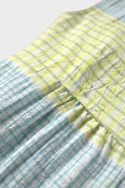 Women's Gingham Midi Dress | Tiered