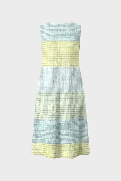Women's Gingham Midi Dress | Tiered