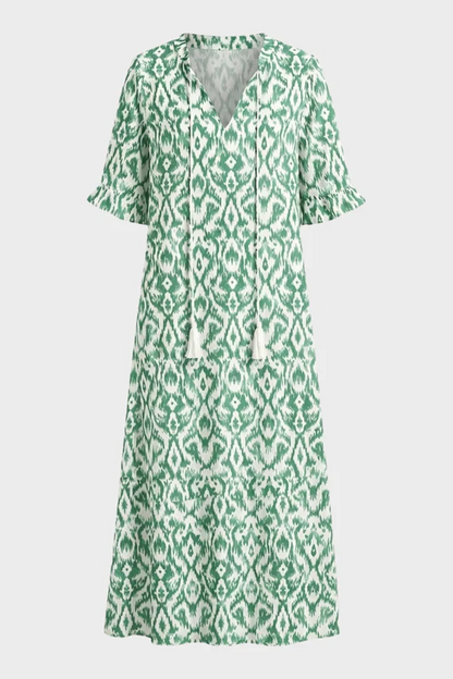 Women's Boho Maxi Dress | V-Neck