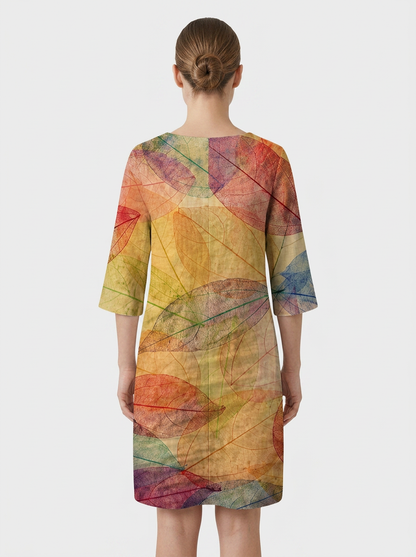 Women's Linen-Look Shift | Printed