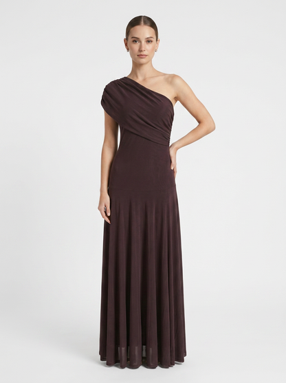 Women's One-Shoulder Maxi | Draped
