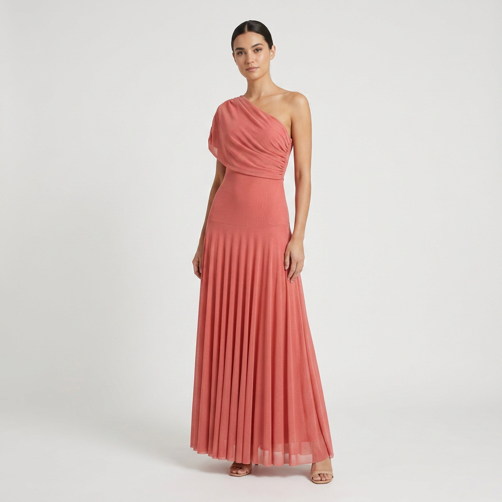 Women's One-Shoulder Maxi | Draped