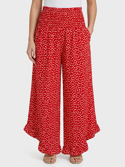 Women's Wide-Leg Trousers | Floral
