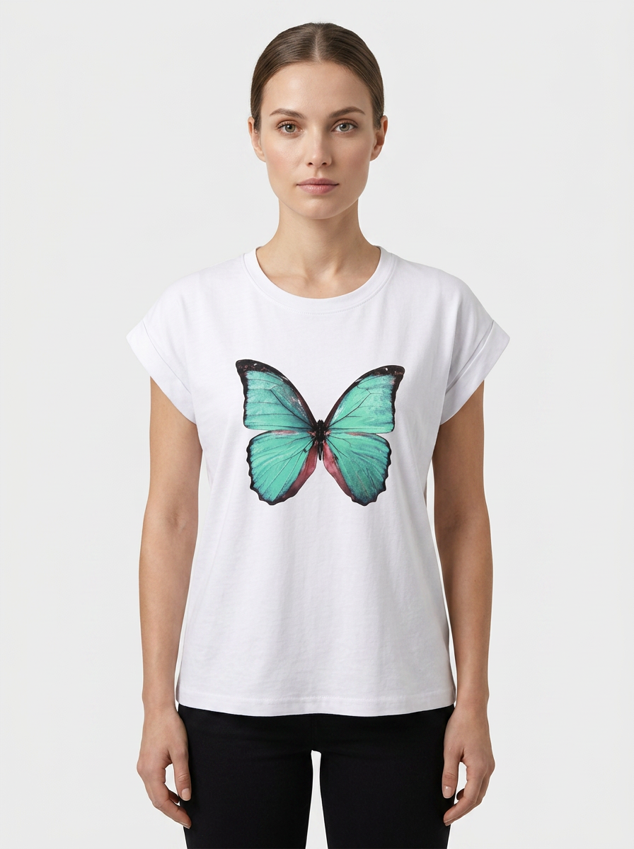 Women's Graphic T-Shirt | Heart Print