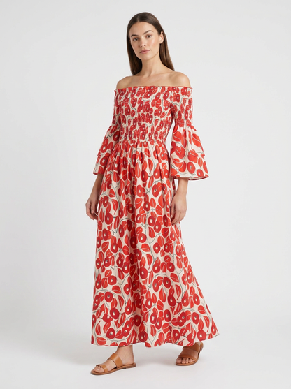 Women's Off-Shoulder Maxi | Smocked