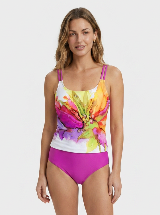 Women's Tankini Swimsuit | Boho Print