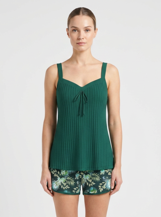 Women's Tankini Swimsuit with Shorts | Bow Front