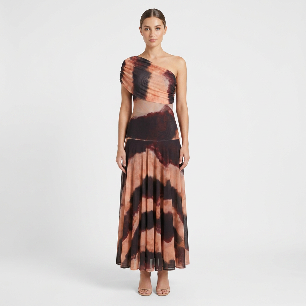 Women's One-Shoulder Maxi | Draped
