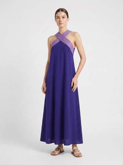 Women's Halter Maxi Dress | Sleeveless