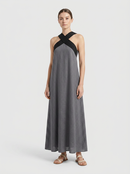 Women's Halter Maxi Dress | Sleeveless