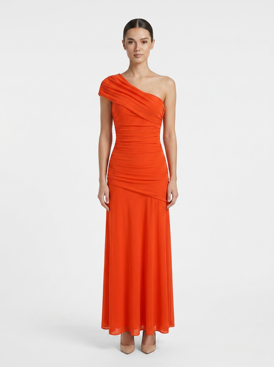Women's One-Shoulder Maxi | Ruched