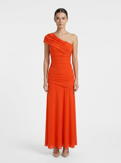 Women's One-Shoulder Maxi | Ruched