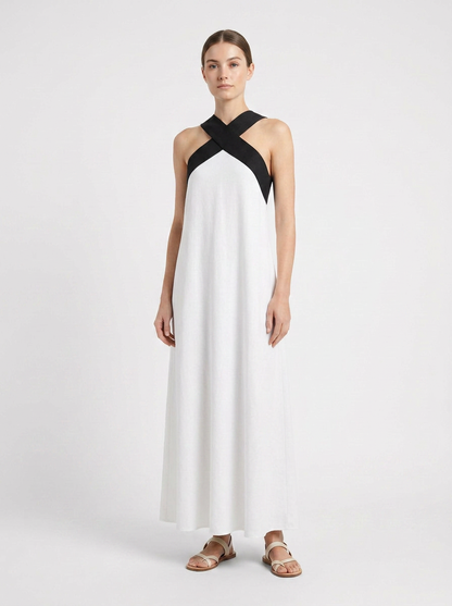 Women's Halter Maxi Dress | Sleeveless
