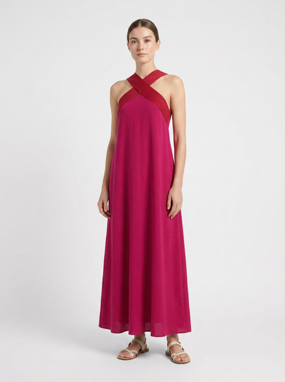 Women's Halter Maxi Dress | Sleeveless