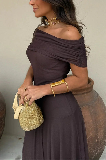 Women's One-Shoulder Maxi | Draped