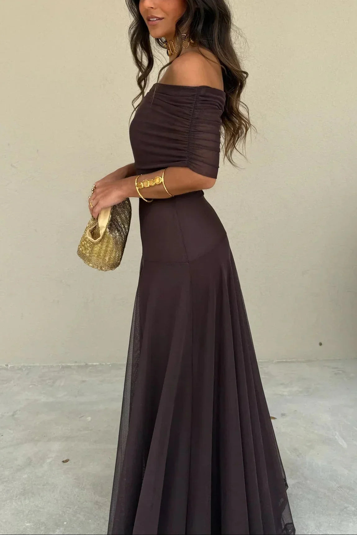 Women's One-Shoulder Maxi | Draped