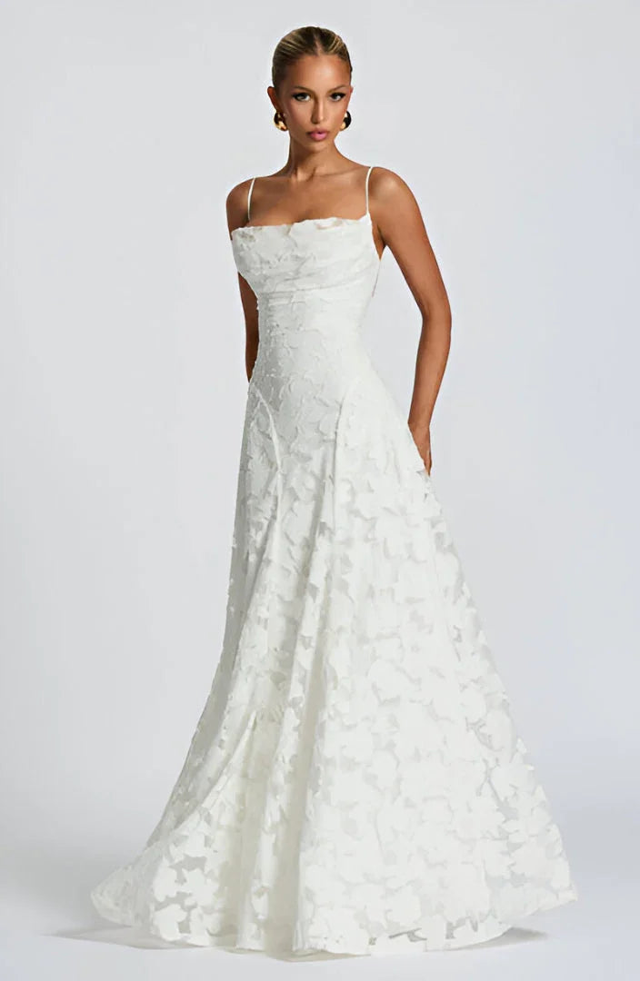 Women's Floral Maxi Gown | Cowl Neck