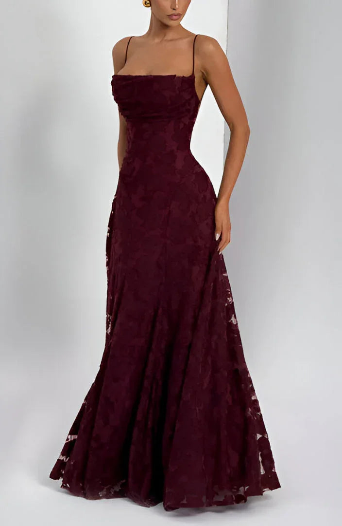 Women's Floral Maxi Gown | Cowl Neck
