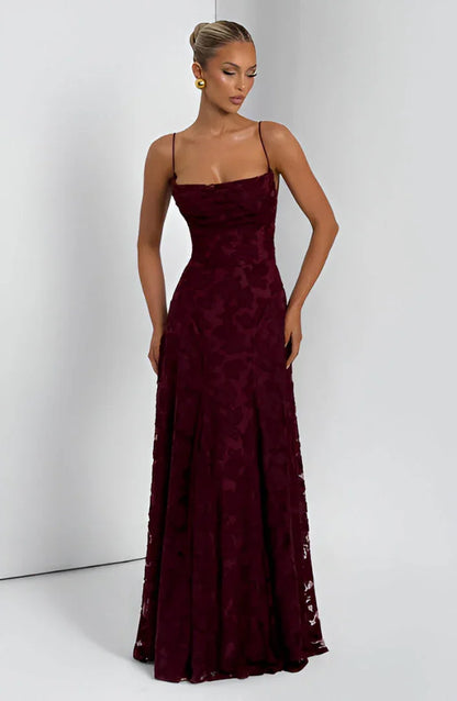 Women's Floral Maxi Gown | Cowl Neck